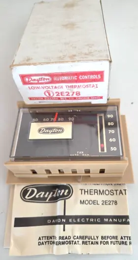2e278b Dayton New Model 2e278 Low Voltage Wall Indoor Thermostat