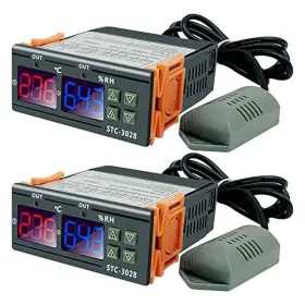 485ggyil Dcvbny 2pcs All-purpose Intelligent Digital Display Temperature And Humidity Control