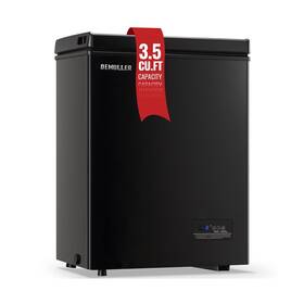 Demuller Demuller-bc/bd-63-black Deep Freezer Chest 3.5 Cubic Feet Freezers With Temperature Display Panel M Inch