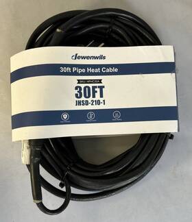 Dewenwils Hphc30a 30ft Heat Cable For Pipe Freeze Protection Build In Thermostat