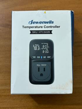 Dewinwels Htc502b Dewenwils Temperature Controller 1800w Digital Thermostat Ob