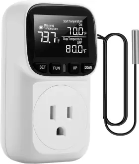 1800w Dgshrhd 445048955951 Digital Temperature Controller Fahrenheit Display 15a/1800w Thermostat Outlet Pl