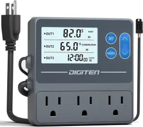 Tht103 Digiten Temperature And Humidity Controller With Timer - Reptile Mushrooms