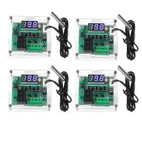 W1209 Diitao 687117702999 4pcs 12v Dc Digital Temperature Controller Board With Case Led Display