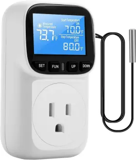 1800w Diymore 445037248255 Plug In Digital Thermostat Temperature Controller 120v / 15a -104