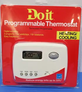 474045 Do It Programmable Thermostat Digital Weekday/weekend Programs New