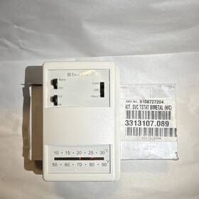 Dometic 3313107.089 Analog Thermostat White Cool-off-heat Dial Rectangular