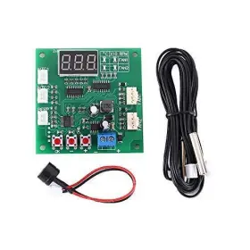 Dongker 779207140511 Pwm Driver Module Dc 12v 24v 48v 2 Channel 4-wire Fan Temperature Controller Sp