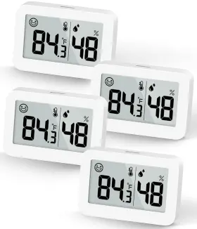 Merchat-5289 Doomay Mini Hygrometer Indoor Thermometer Digital Humidity Gauge With Celsiu