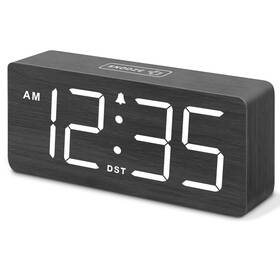 Dreamsky Ds2208 Wooden Digital Alarm Clock For Bedroom - Loud Heavy