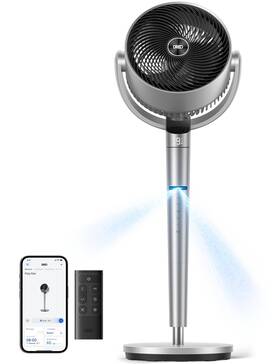 Dreo Dr-hpf007s Smart Fan For Bedroom Position-based Oscillation 150 120 3d O