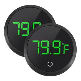 Dweii Dw-211606 1 2pack Led Digital Aquarium Thermometer Tank Temperature