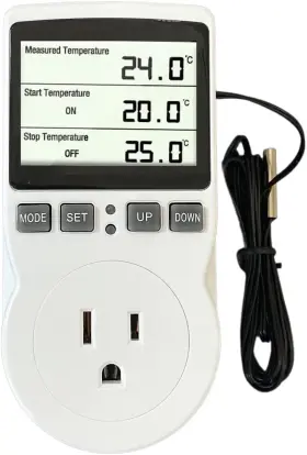 Eco Art Heating Green 726084239449 Plug In Thermostat Temperature Controller Electric Digital Co