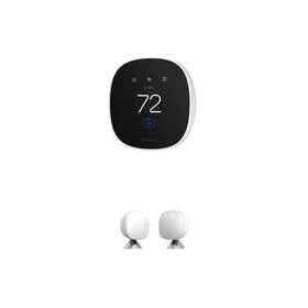 Ecobee 313109042063 Smart Thermostat Essential And Sensor 2-pack Bundle - Learning Programmabl