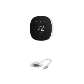 Ecobee 445042313351 Smart Thermostat Essential And Power Extender Kit C-wire Adapter Bundle - Learni