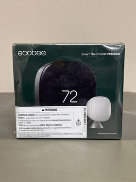 Ecobee 532543794059 Smart Thermostat Premium With Sensor And Air Quality Monitor - Prog