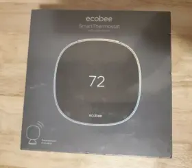 65465 Ecobee Smart Thermostat With Voice Control And Sensor Sealed 65465 Ecobee Smart Thermostat With Voice Control And Sensor Sealed