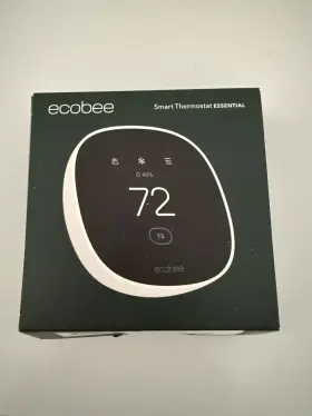 94604299 Ecobee Smart Thermostat Essential Programmable Black Open Box Wi-fi Never Used