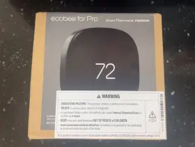 Eb-state6pb-01 Ecobee For Pro Smart Thermostat Premium Black/silver
