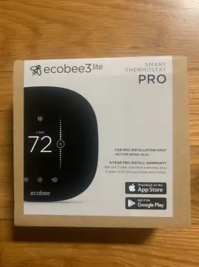 Eb-state3ltpb-01 Ecobee Ebstate3ltpb-01 Smart Thermostat - Black