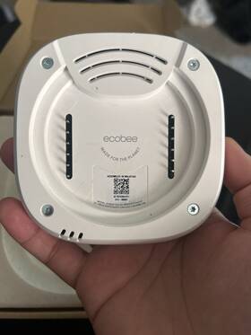 Ecobee Ec501s1 Programmable Thermostat Black Square With Mounting Hardware