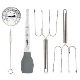 Ecolution 741393002591 Turkey Roasting Gadget Set Includes Instant Read Thermometer Turk