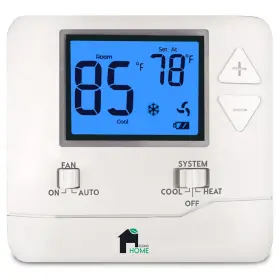 Econohome 810088310690 Non-programmable Thermostat For Home - Heat And Cooling Temperature Control E