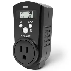 Econohome 810088312403 Digital Plug In Thermostat - Programmable With Lcd Screen Tempera