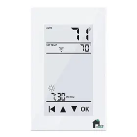 Econohome 850014890759 Gfci Wifi Thermostat - Programmable Touchscreen With User-friendly Floor Heat