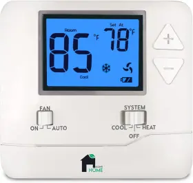 Eh701 Econohome Non-programmable Thermostat For Home - Heat And Cooling Temperature Cont