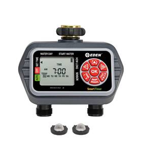 Eden 93412 Programmable Digital Water Timer 2-zone Compatible With Wireless