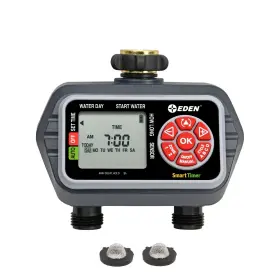 93412 Eden Programmable Digital Water Timer 2-zone Compatible With Wireless