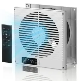 Ehiair 613960924073 8 Inch Room To Fan With Remote 320 Cfm Air Transfer 10 Sp