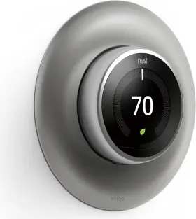 Elago 313051542581 Wall Plate Cover Designed For Google Nest Learning Thermostat Stainless S