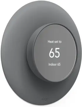 Enet20-plat-p2-dg Elago Wall Plate Cover Plus 2 Compatible With Google Nest Charcoal Grey