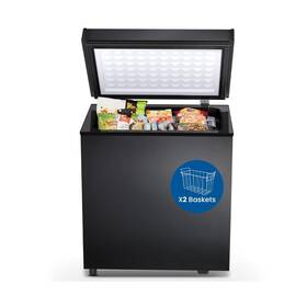 Electactic 977900903387 Chest Freezer 1.8 Cubic Feet Compact With 2 Removable Baskets Free S