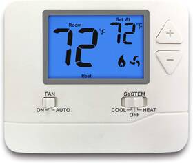 Electeck 445027832891 Non-programmable Digital Thermostat For Home Up To 1 Heat/1 Cool