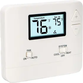 Voltage1 Electric Co. Ltd Wg601 Non-programmable Thermostat For Home Ac24v Line Heat/1 Cool With