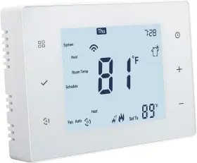 Wg808 Electric Co. Ltd Programmable Thermostat For Home Single Stage Heat/cool 4 Inch Display With