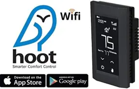 K901-b Electric Hoot Wifi Line Voltage Smart Programmable Thermostat 120/208/240v Singl