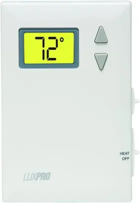 Psd010b Eme Delaware Lux Pro Mechanical Non-programmable Thermostat 1 Heat Only Without Fan