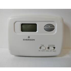 Emerson 03286 Digital Non-programmable Thermostat White Heat Cool Battery Powered