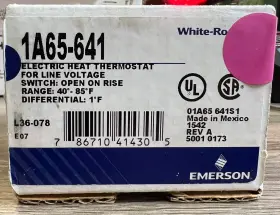 1a65-641 Emerson Line Voltage Baseboard Termostat Beige