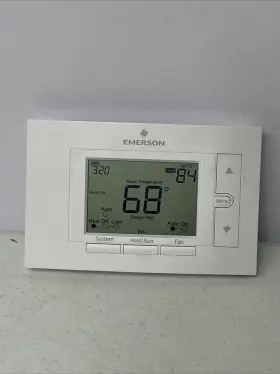 1f85u-22pr Emerson Thermostat Model 1f85-22pr White 29-30 Vac Battery Operated Tested