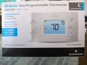 Emerson 1t83c-1np 80 Series Thermostat Non-programmable Battery/electric