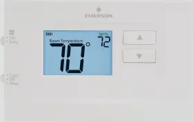 8lrl Emerson Non-programmable Digital Thermostat For Heat Pumps Hand Control White Box Open