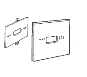 F61-2301 Emerson White Rodgers Thermostat Wallplate