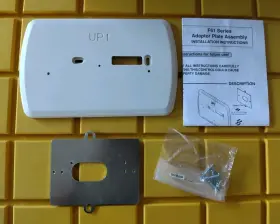 F61-2500 Emerson Wp80 New White-rodgers 80-series Thermostat Wall Plate And Adaptor X4