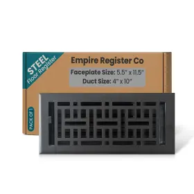 Er1075-410-st-txb Empire Register Co Co. 4 Inch X 10 Premium Vent Covers For Home Floor Only Metal D