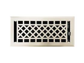 Empire Register Co Er2200-410-st-nkl Decorative Air Vent Covers - 4x10 Inch Art And Craft Desig
